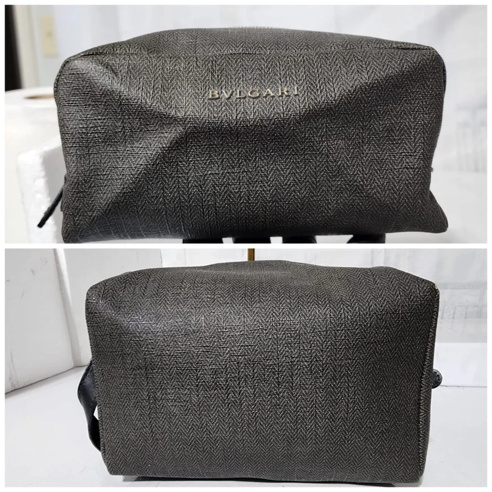 Authentic Bvlgari Weekend Toiletry/Make up Pouch Black